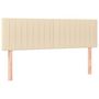 Voir la diapositive 2 : VIDAXL Tetes de lit 2 pcs Creme 72x5x78/88 cm Tissu