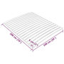 Voir la diapositive 6 : VIDAXL Sommier a lattes avec 17 lattes 100x200 cm