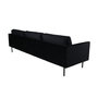 Voir la diapositive 4 : Paris Prix Canapé 3 Places en Velours  Zoom  260cm Noir