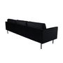 Voir la diapositive 4 : Paris Prix Canapé 3 Places en Velours  Zoom  260cm Noir