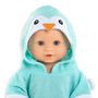 Voir la diapositive 3 : Corolle Cape de Bain Pingouin pour poupon 36 cm