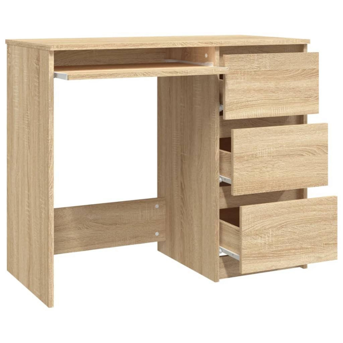 VIDAXL Bureau Chene sonoma 90x45x76 cm Bois d'ingenierie