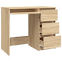 Voir la diapositive 4 : VIDAXL Bureau Chene sonoma 90x45x76 cm Bois d'ingenierie