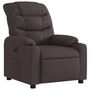 Voir la diapositive 4 : VIDAXL Fauteuil inclinable electrique Marron fonce Tissu