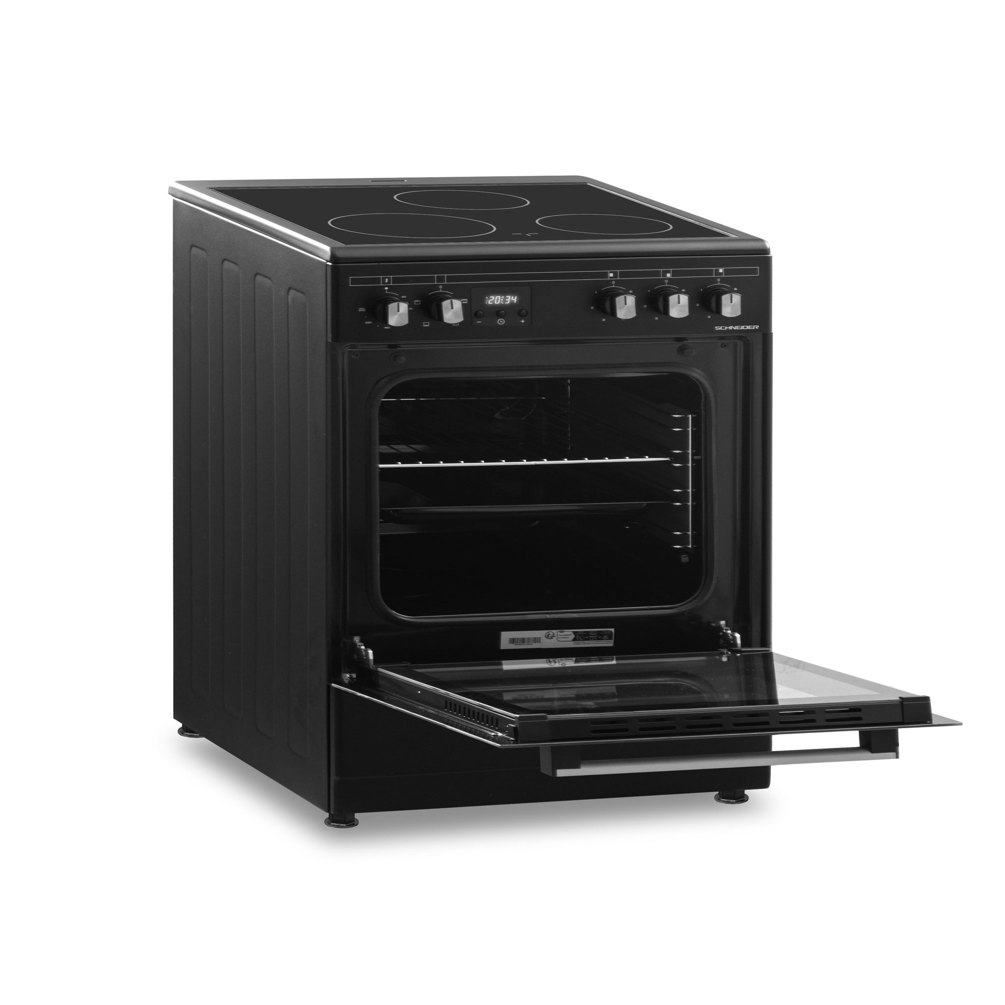 Voir la diapositive 5 : SCHNEIDER Cuisinière vitrocéramique black mat - SCCV53C-BM