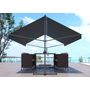 Voir la diapositive 2 : CONCEPT USINE Store banne double pente 4 x 3 m gris ISEO