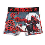 FREEGUN Boxer Noir/Rouge à Imprimés Garçon Freegun NIN. Coloris disponibles : Rouge