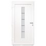 Voir la diapositive 4 : VIDAXL Porte d'entree Aluminium et PVC Blanc 110x210 cm