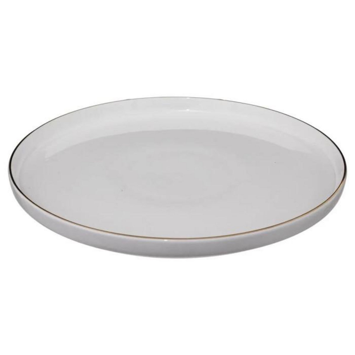 SECRET DE GOURMET Lot de 6 Assiettes Plates  Sublima  27cm Blanc