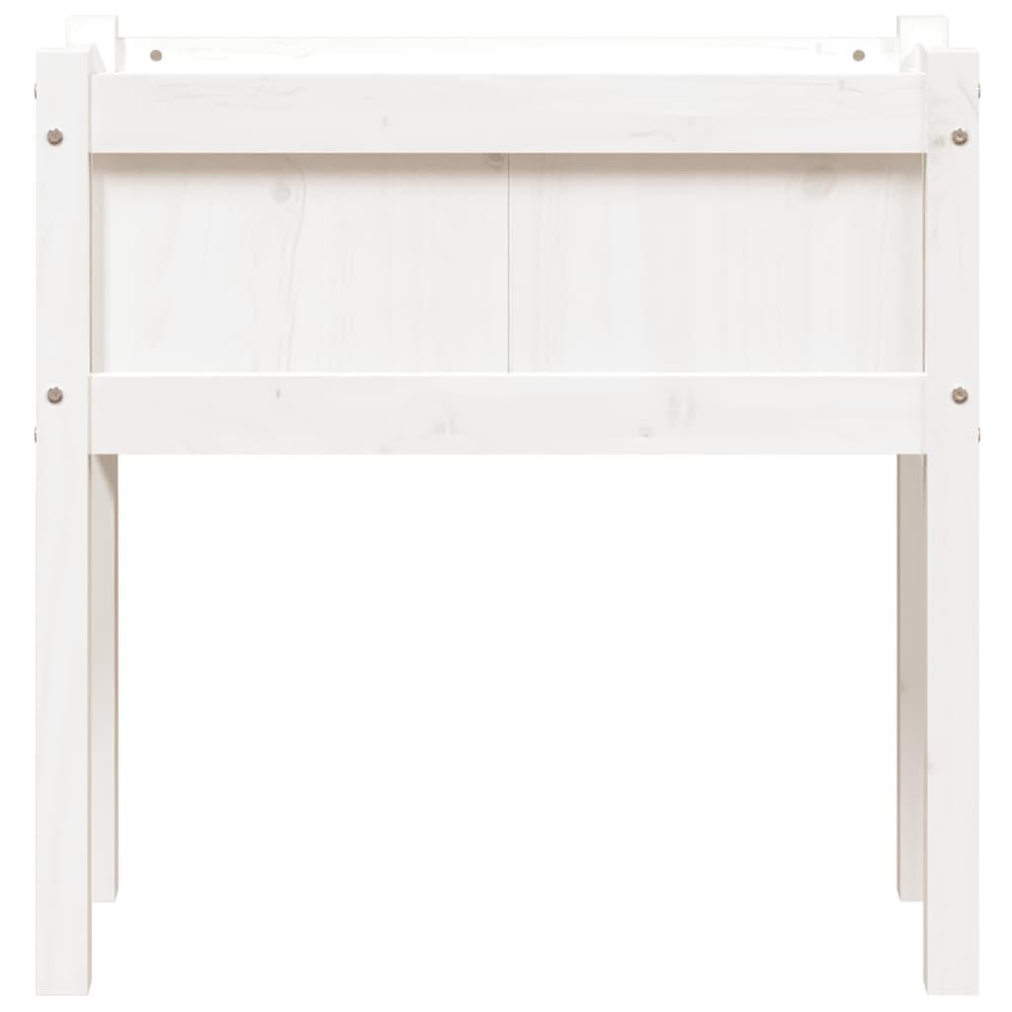 Voir la diapositive 5 : VIDAXL Jardinieres avec pieds blanc 70x31x70 cm bois de pin massif