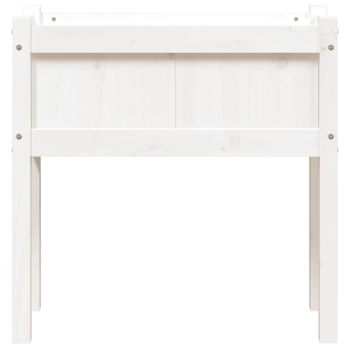 VIDAXL Jardinieres avec pieds blanc 70x31x70 cm bois de pin massif