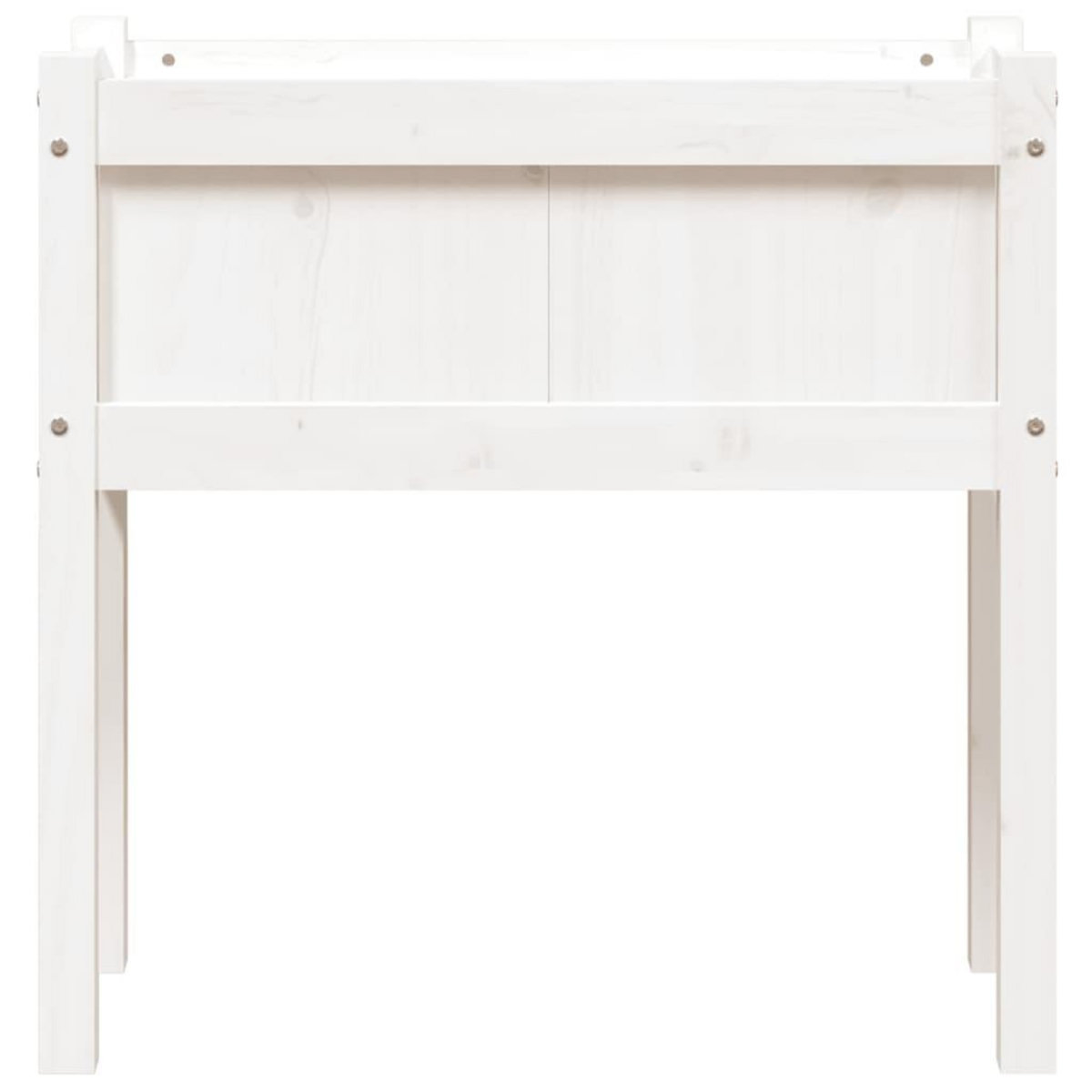 VIDAXL Jardinieres avec pieds blanc 70x31x70 cm bois de pin massif
