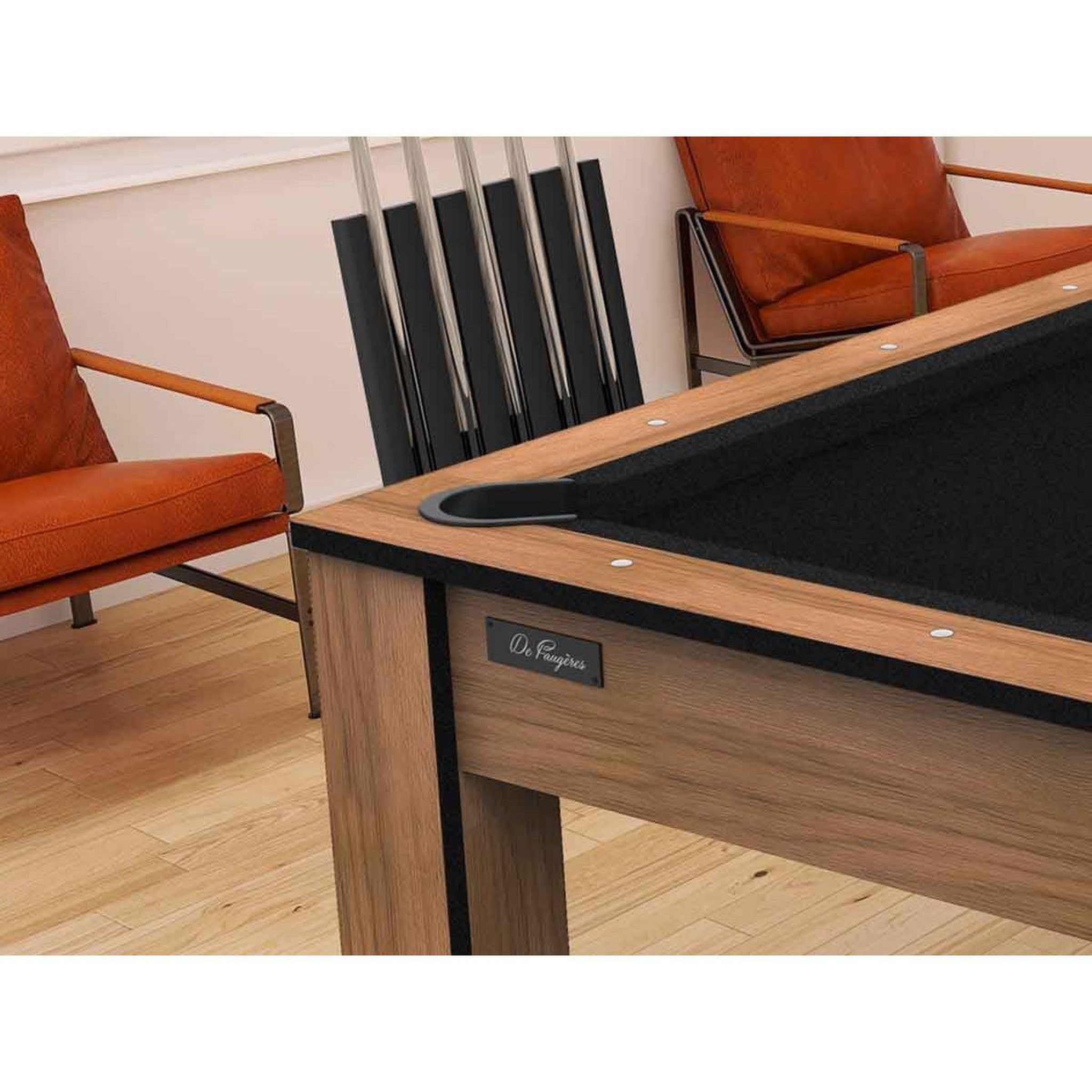 Voir la diapositive 6 : DE FAUGERES Table de Billard Convertible  Oregon  213cm Hêtre & Noir