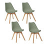Voir la diapositive 1 : ATMOSPHERA Lot de 4 Chaises design scandinave Baya