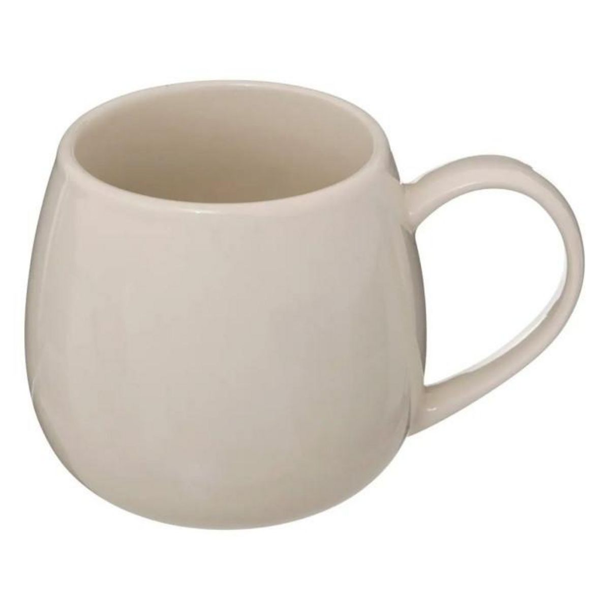 SECRET DE GOURMET Lot de 6 Mugs en Porcelaine  Nora  30cl Blanc