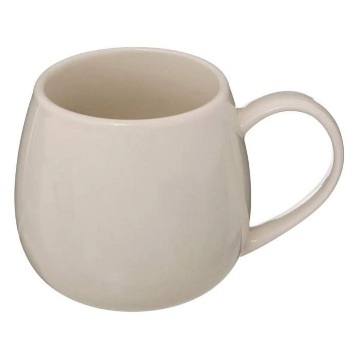 SECRET DE GOURMET Lot de 6 Mugs en Porcelaine  Nora  30cl Blanc