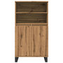 Voir la diapositive 4 : VIDAXL Buffet haut chene artisanal 60x36x110 cm bois d'ingenierie