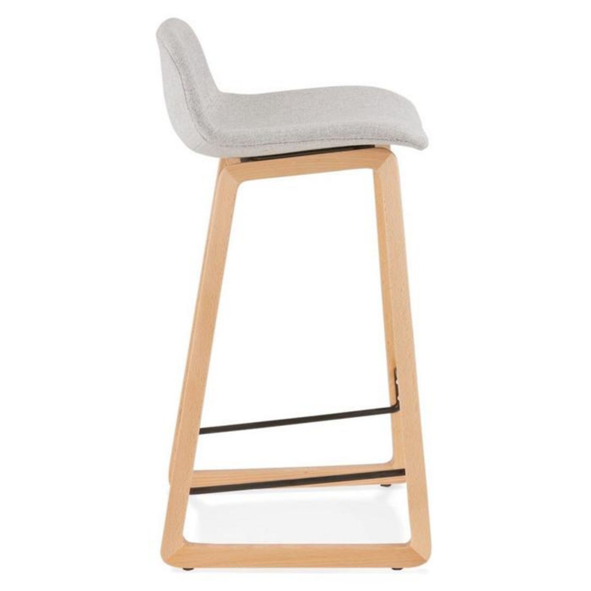 Paris Prix Tabouret de Bar Design  Talik  86cm Gris & Naturel