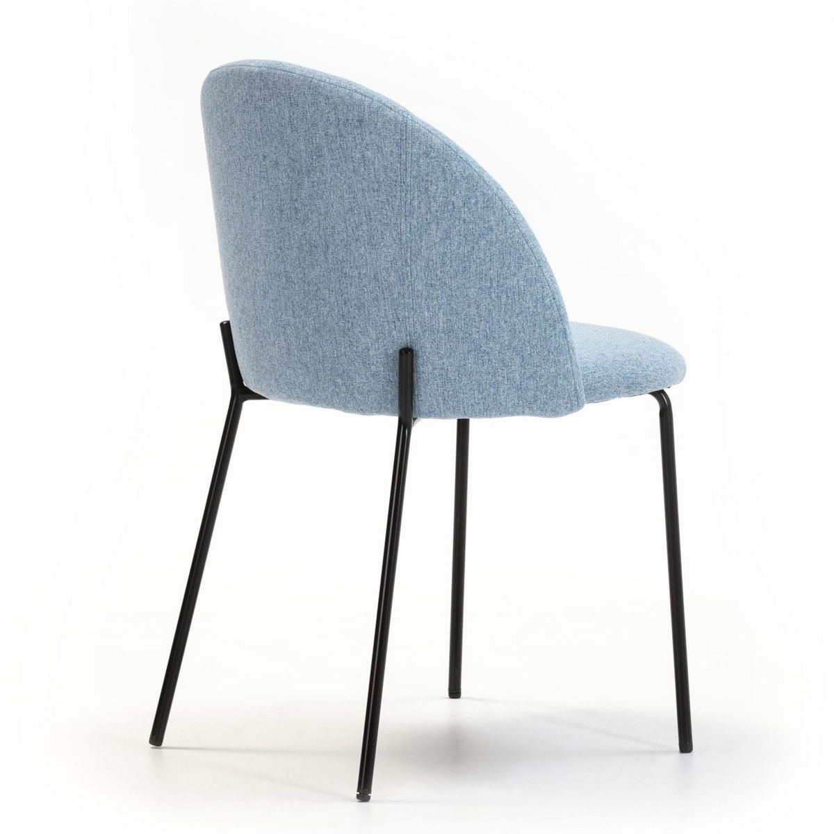VS VENTA-STOCK Pack 2 chaises Salle à Manger tapissées Kenia Bleu, 43 cm x 47cm x 78,5 cm
