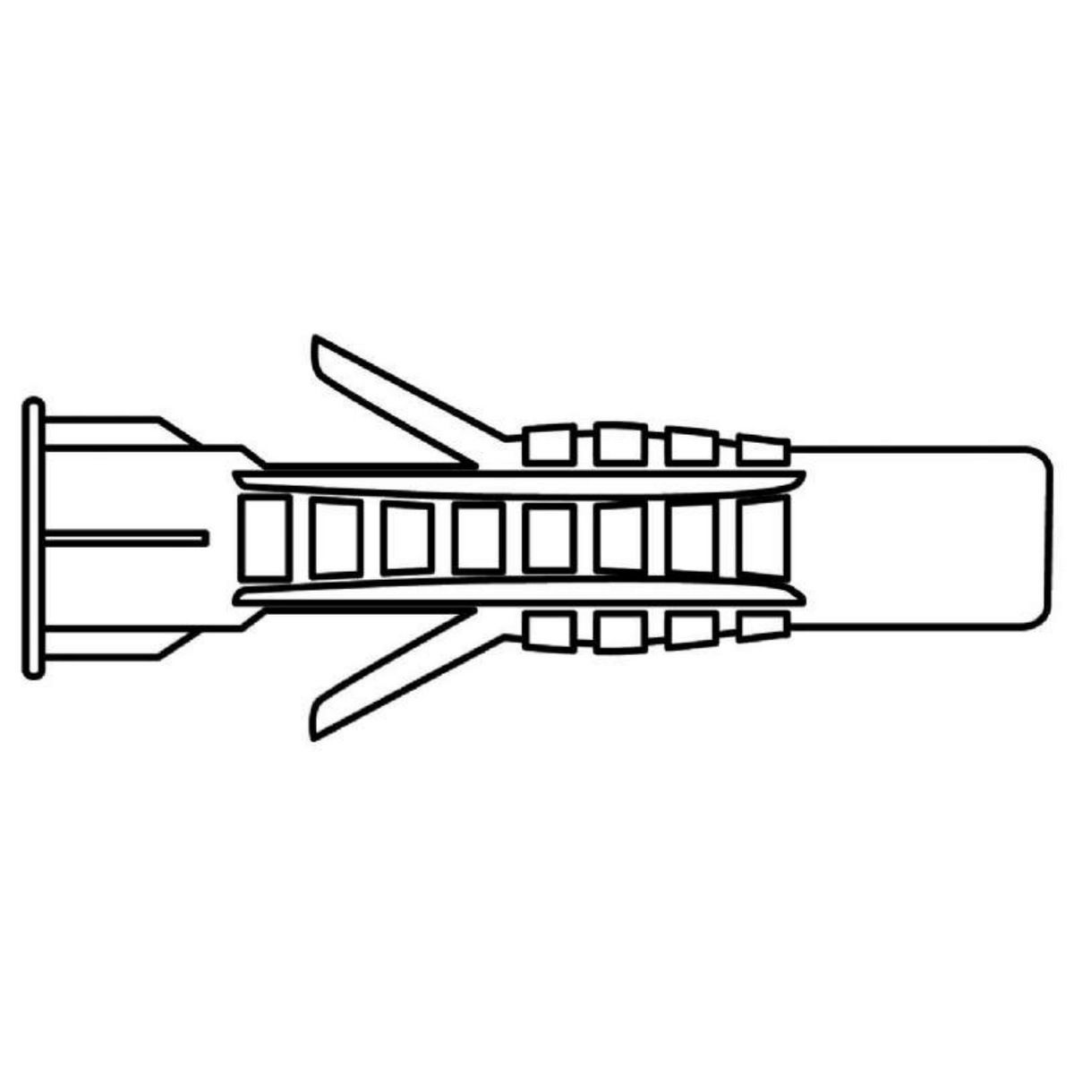  Cheville nylon multi matériaux Vissal Ø14 mm  lot de 8 chevilles