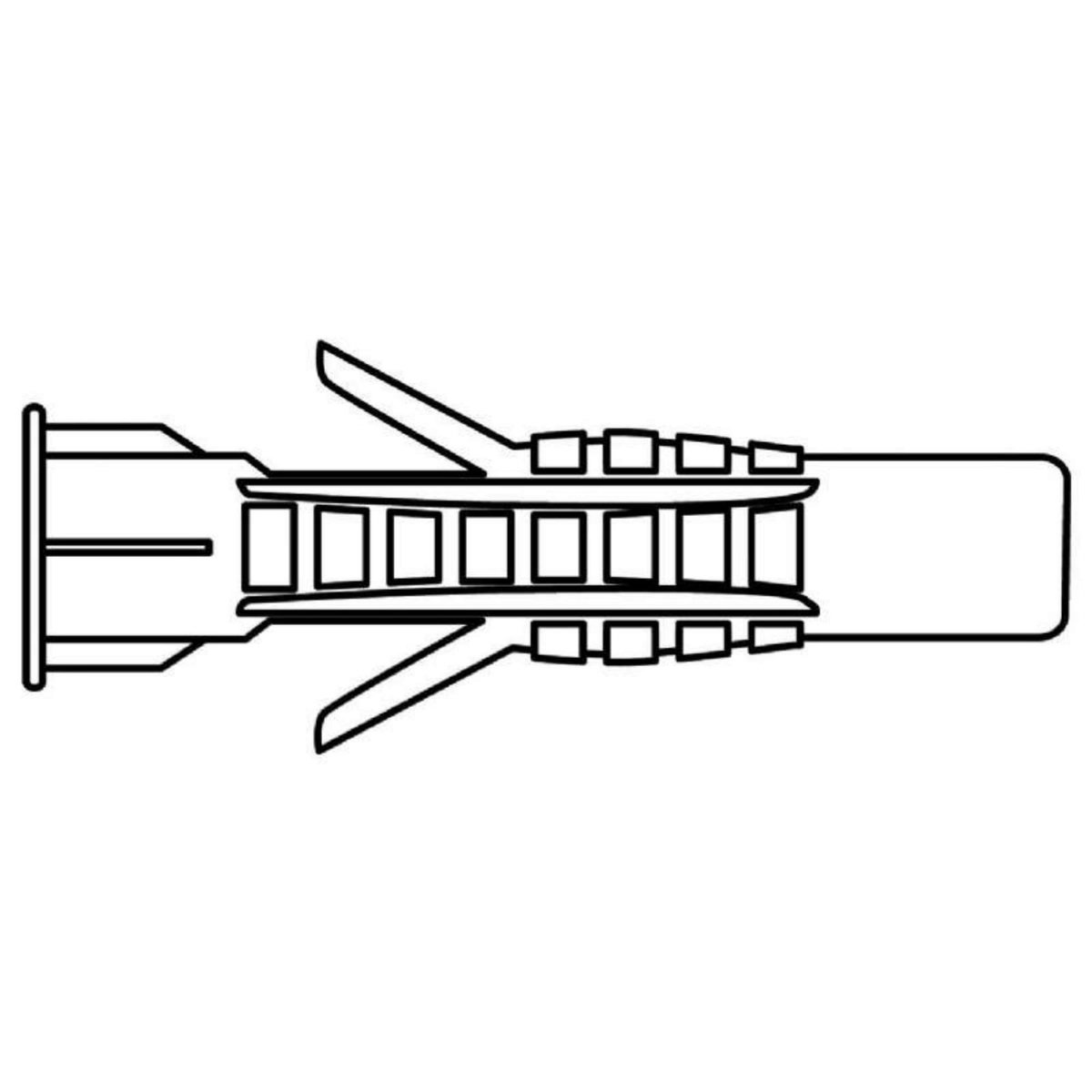  Cheville nylon multi matériaux Vissal Ø14 mm  lot de 8 chevilles