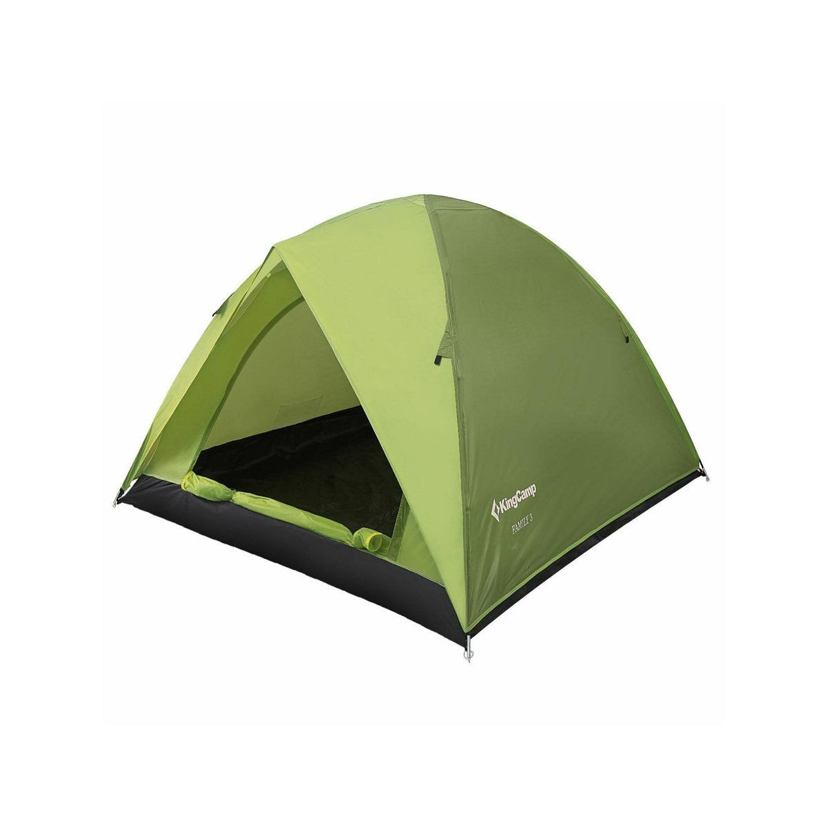 KINGCAMP Tente de camping familiale 3 places - Kingcamp - Modèle Family - 205x205x130 cm