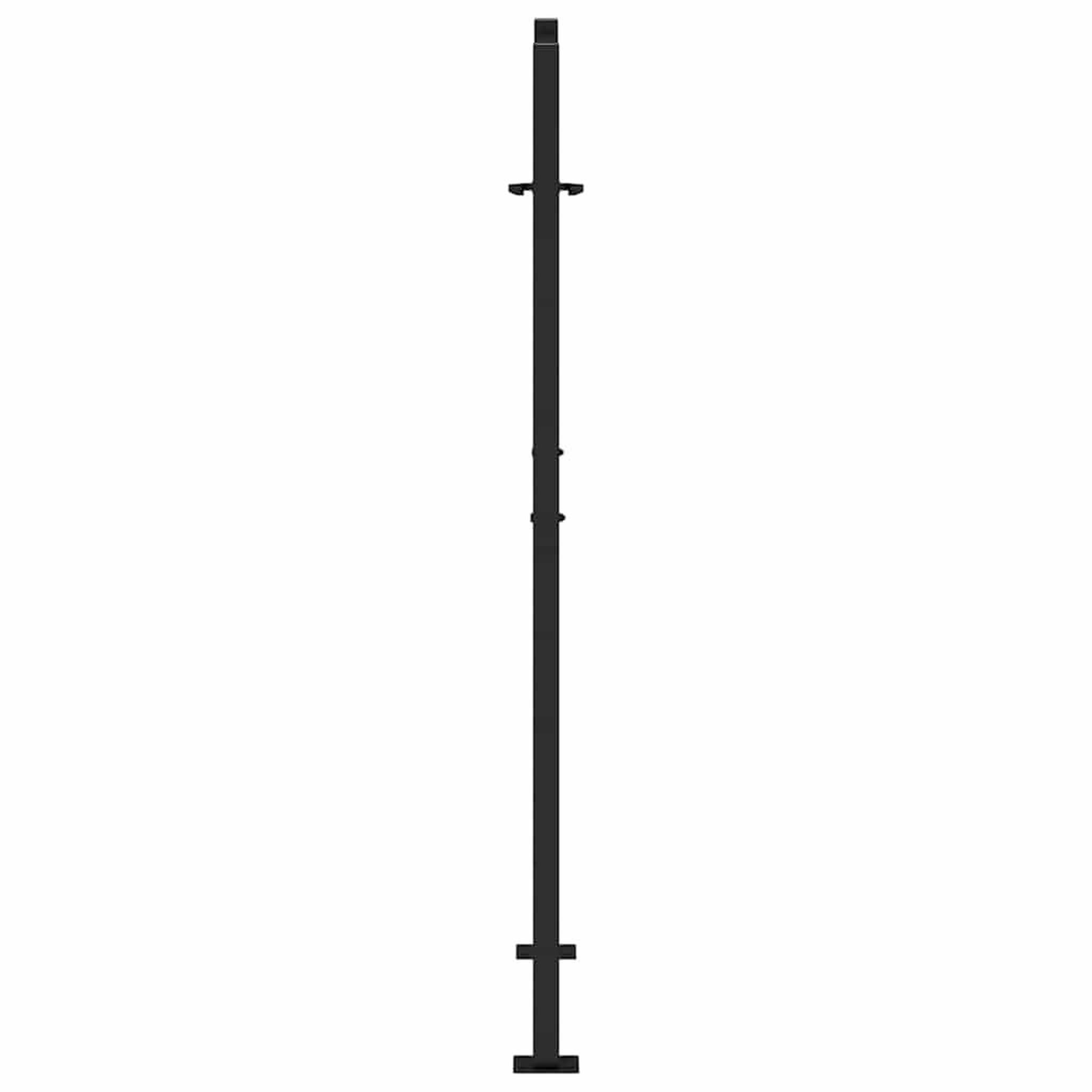 Voir la diapositive 5 : VIDAXL Portail de jardin noir 105x155 cm acier conception de vagues
