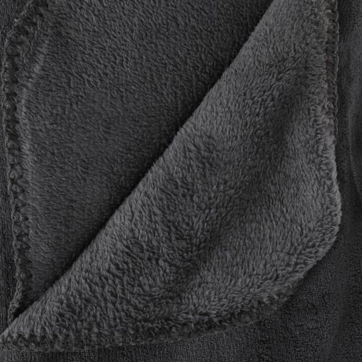 ATMOSPHERA Plaid Microfibre  Doa  180x230cm Gris Foncé