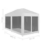 VIDAXL Tente de reception avec 6 parois en maille 4 x 3 m