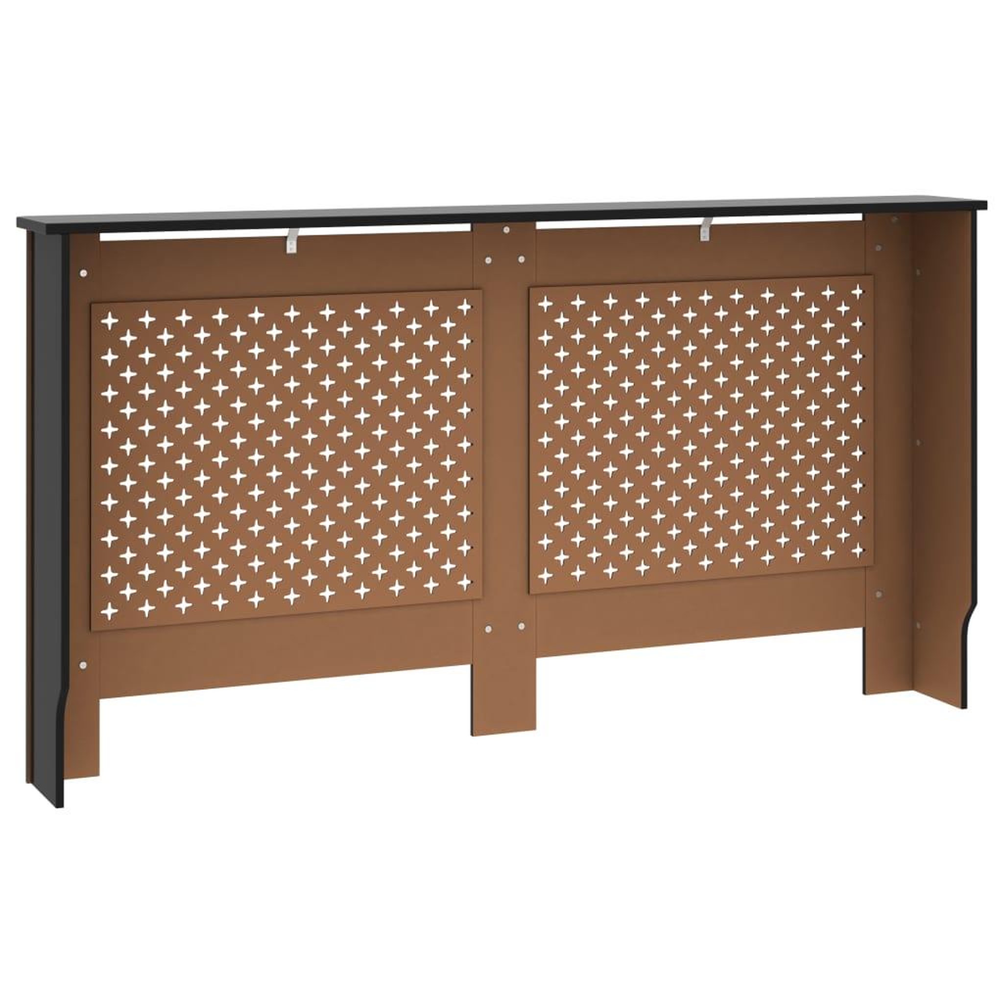 Voir la diapositive 5 : VIDAXL Cache-radiateur noir 152x19x81,5 cm MDF