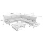 Voir la diapositive 2 : SWEEEK Salon de jardin d'angle bois d'acacia et aluminium 5 places marron - Acalia
