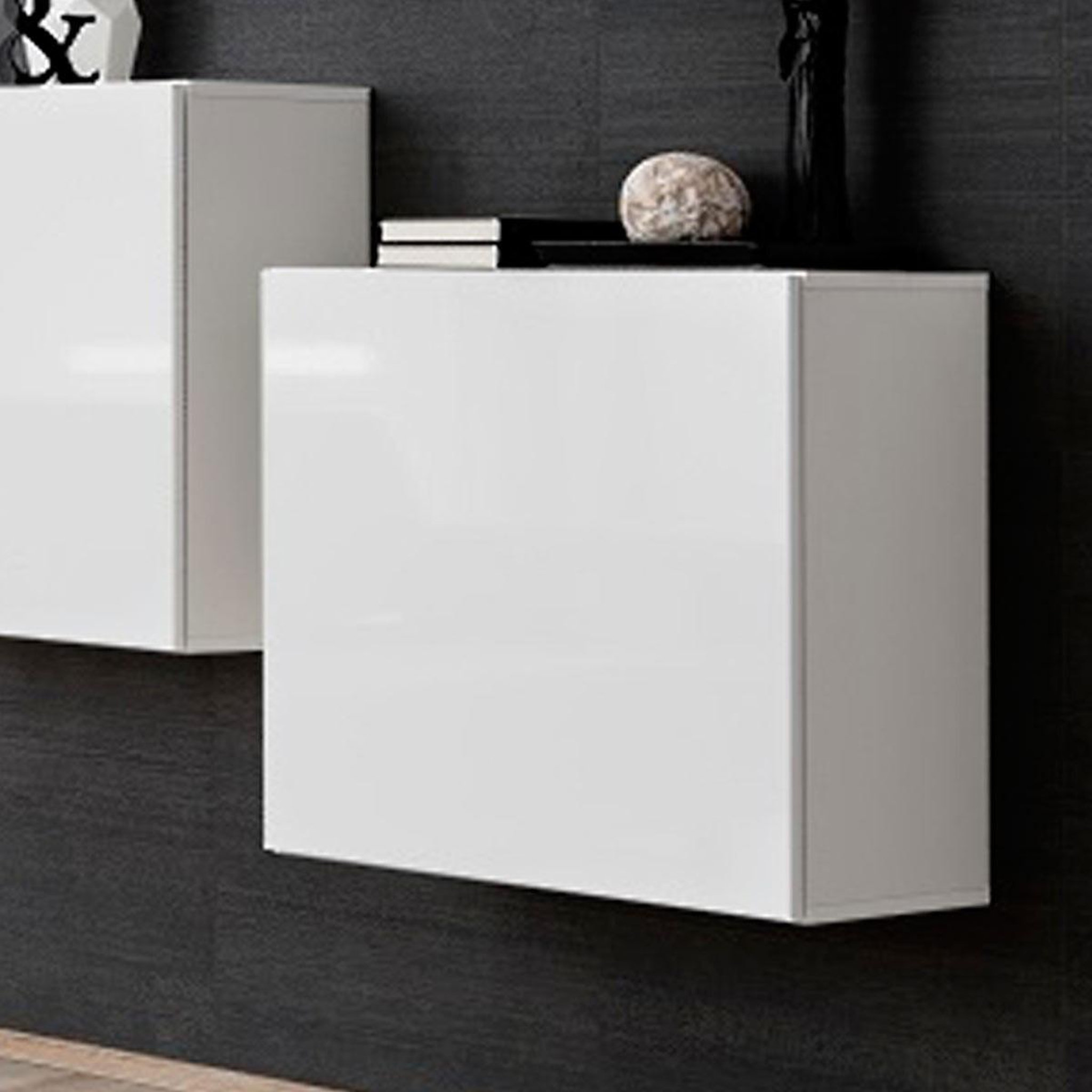 Voir la diapositive 2 : Paris Prix Lot de 2 blocs & étagère  switch sbi  130cm blanc