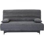 MARKET24 Banquette clic clac 3 places - Tissu gris moyen - L199 x P96 x H103 cm - KRISTEN - Style contemporain