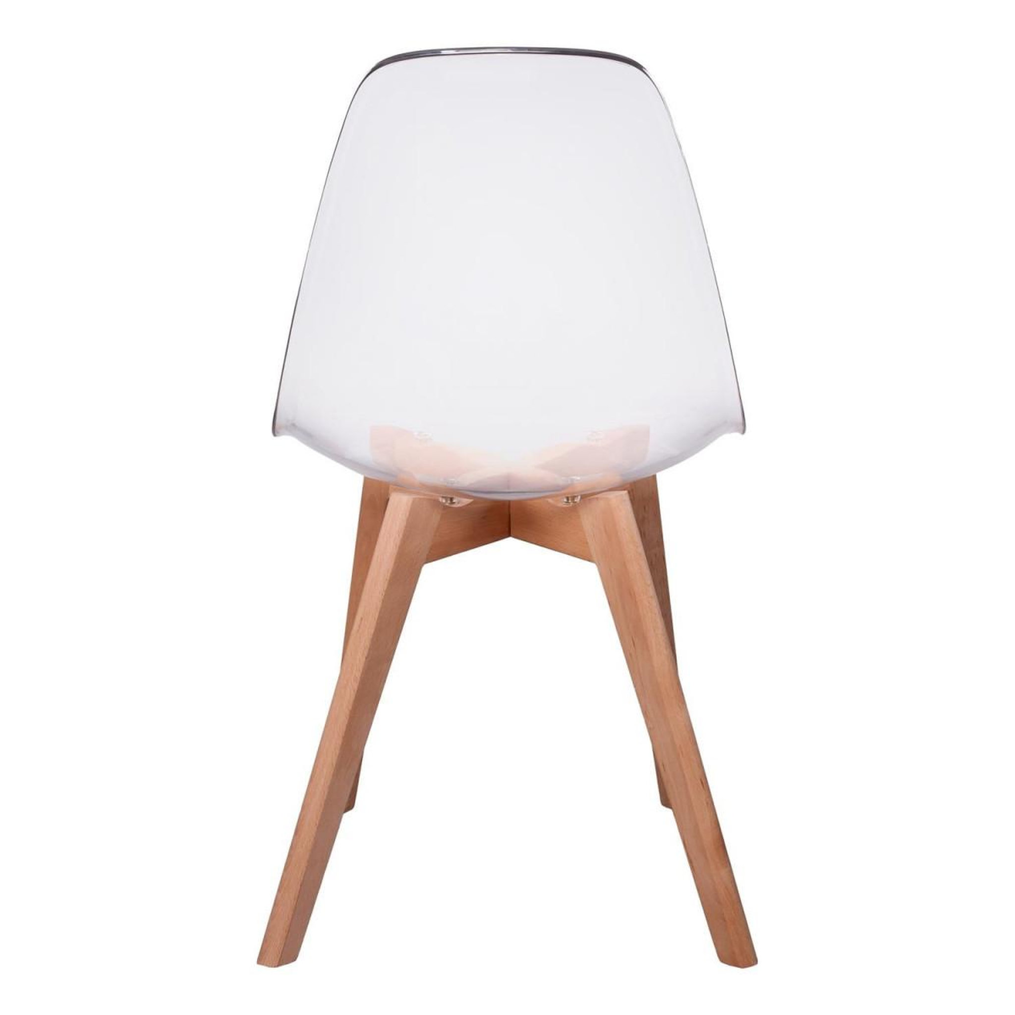 Voir la diapositive 4 : The Home Deco Factory Lot de 2 chaises scandinave  vika  83cm transparent