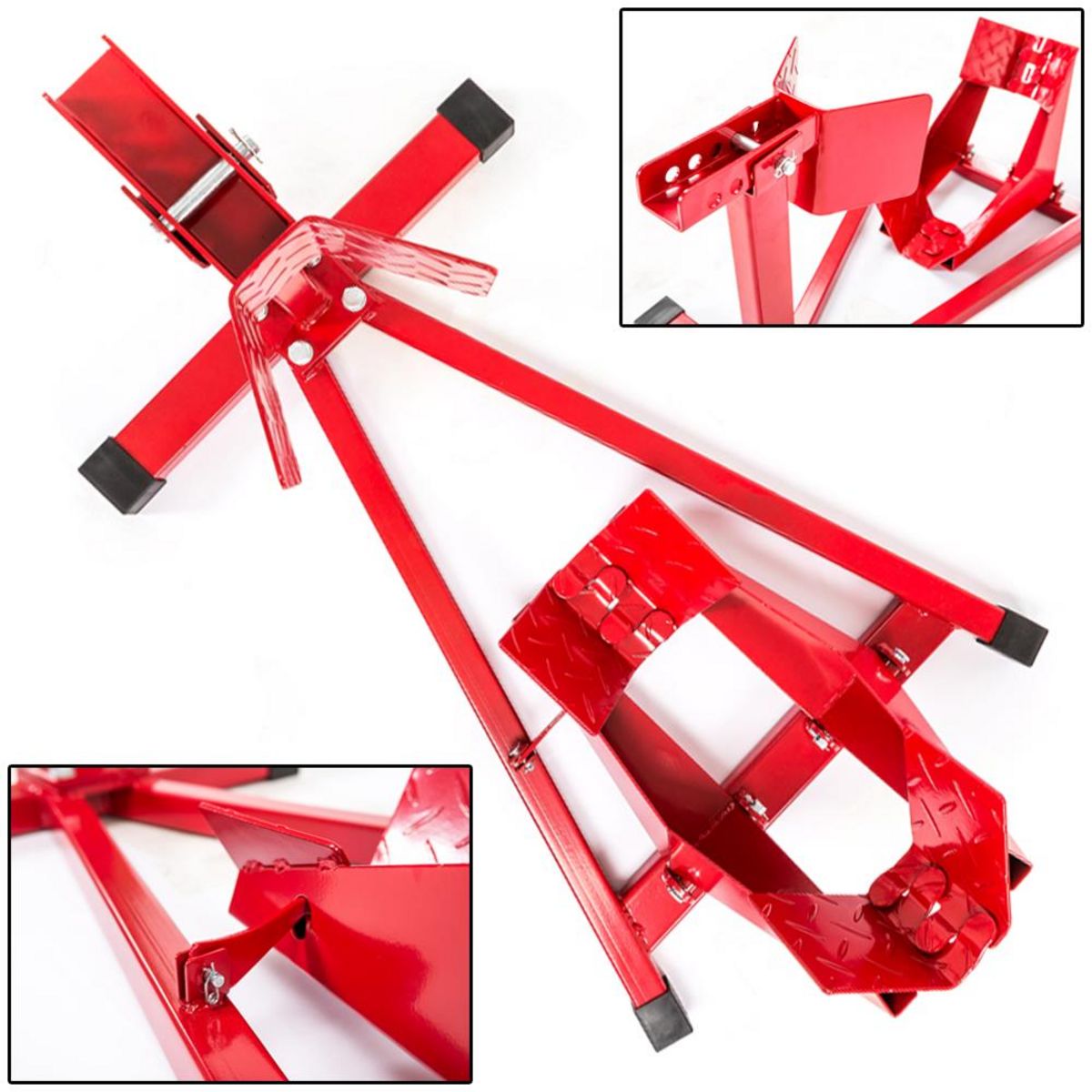 tectake Béquille Moto Atelier et Transport Universelle