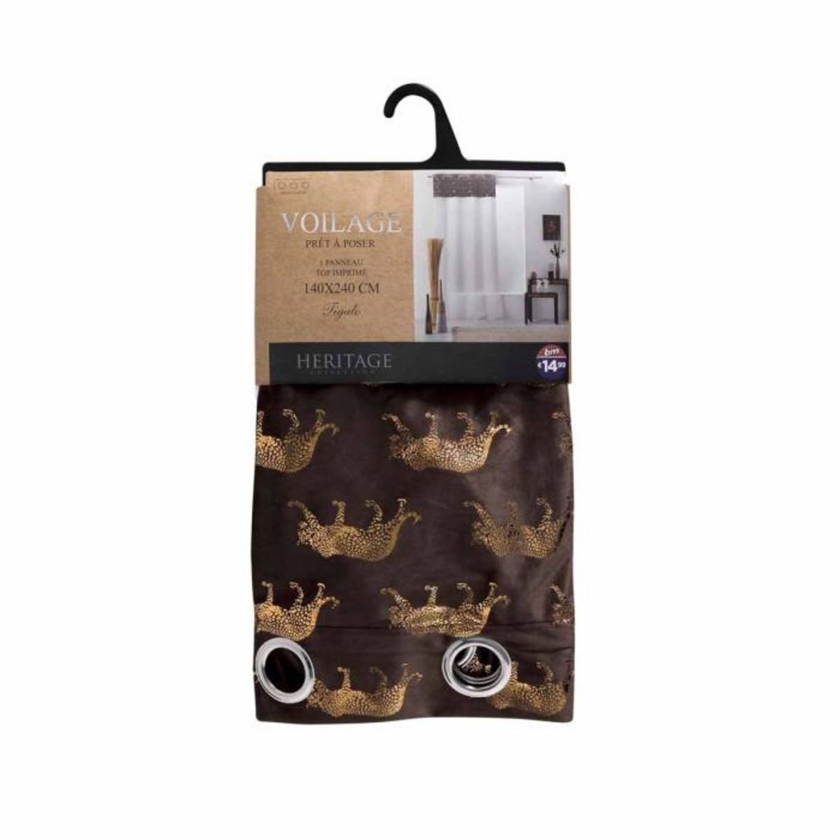 Paris Prix Rideau Voilage à Œillets  Tigalo  140x240cm Blanc