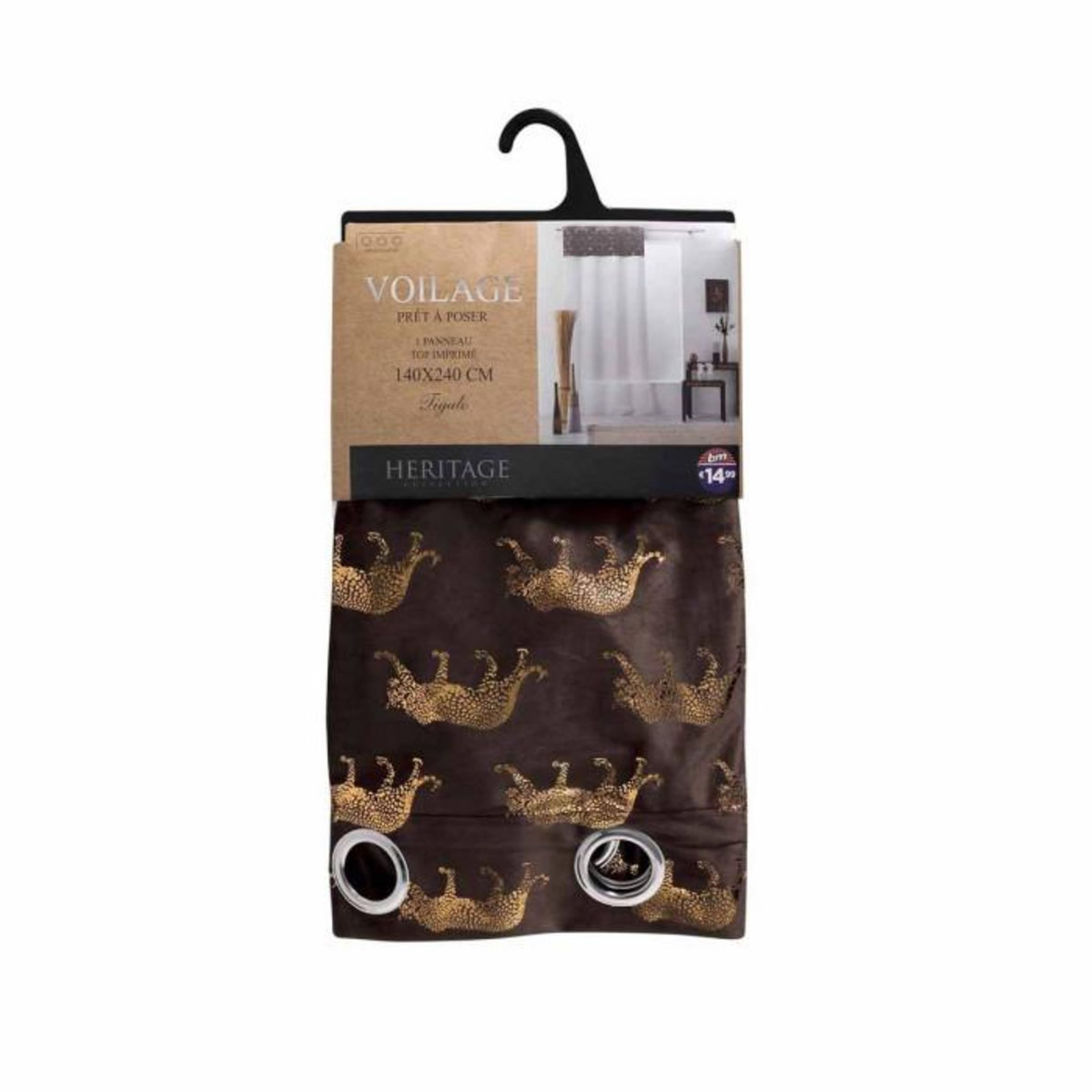 Paris Prix Rideau Voilage à Œillets  Tigalo  140x240cm Blanc