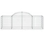 Voir la diapositive 3 : VIDAXL Panier de gabions arque 200x50x60/80 cm Fer galvanise