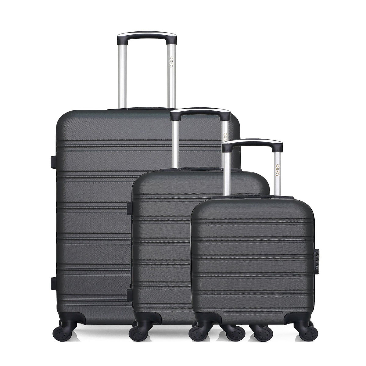 HERO HERO - Lot de 3 - Valise grand format, valise cabine et valise cabine XXS RENOSO