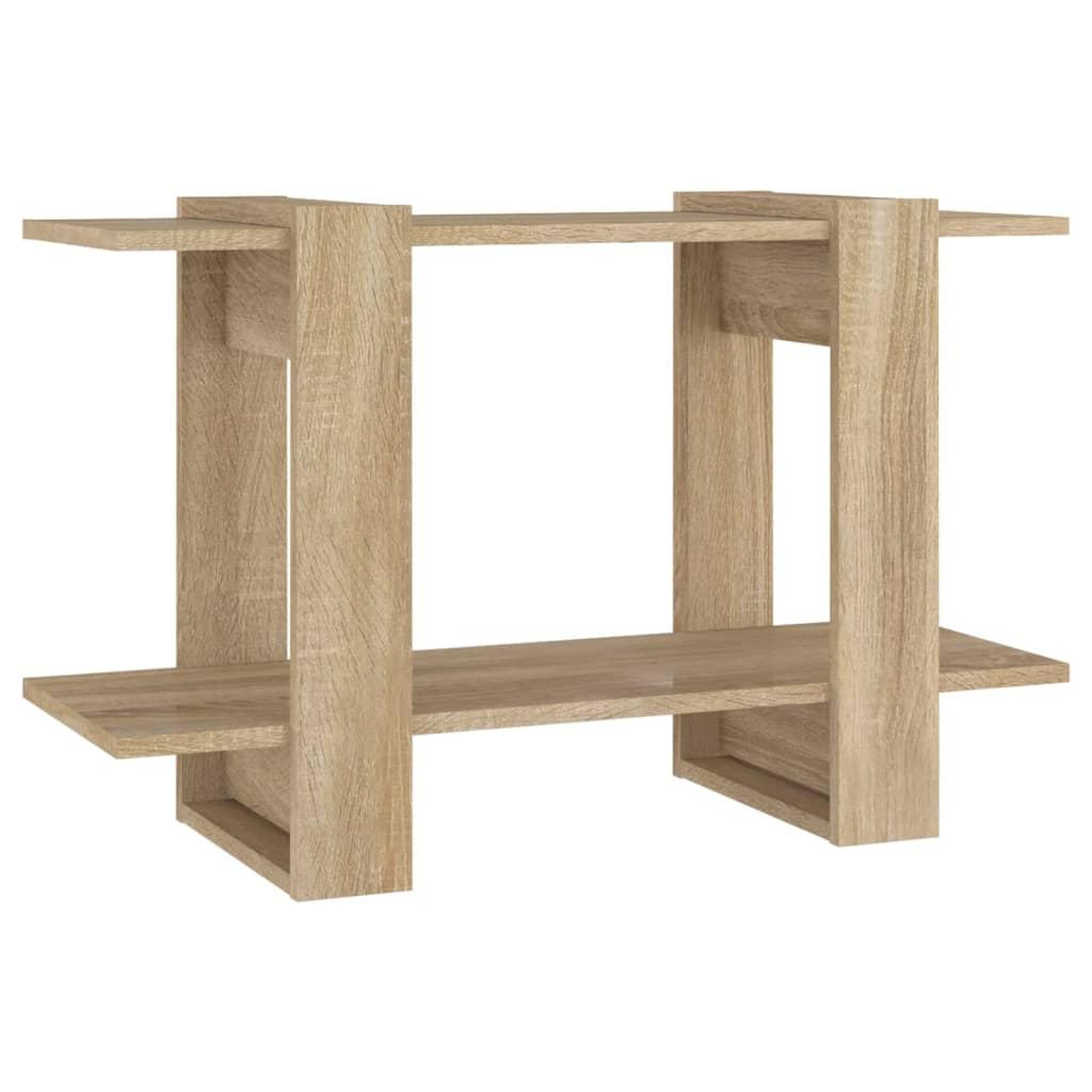 Voir la diapositive 2 : VIDAXL Bibliotheque/Separateur de piece Chene sonoma 80x30x51 cm