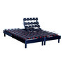Voir la diapositive 3 : IDLITERIE Ensemble relaxation 100% latex 5 zones + sommier avec réglage fermeté partout 2x90 x 200