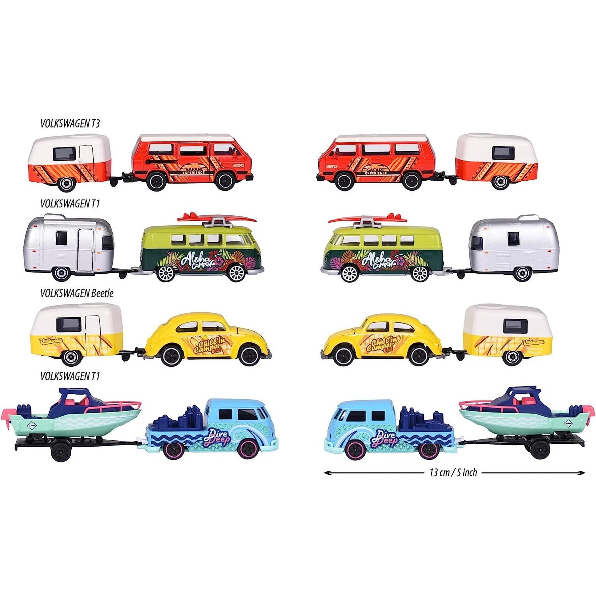 Voir la diapositive 4 : Majorette Majorette Volkswagen The Originals Set de remorque