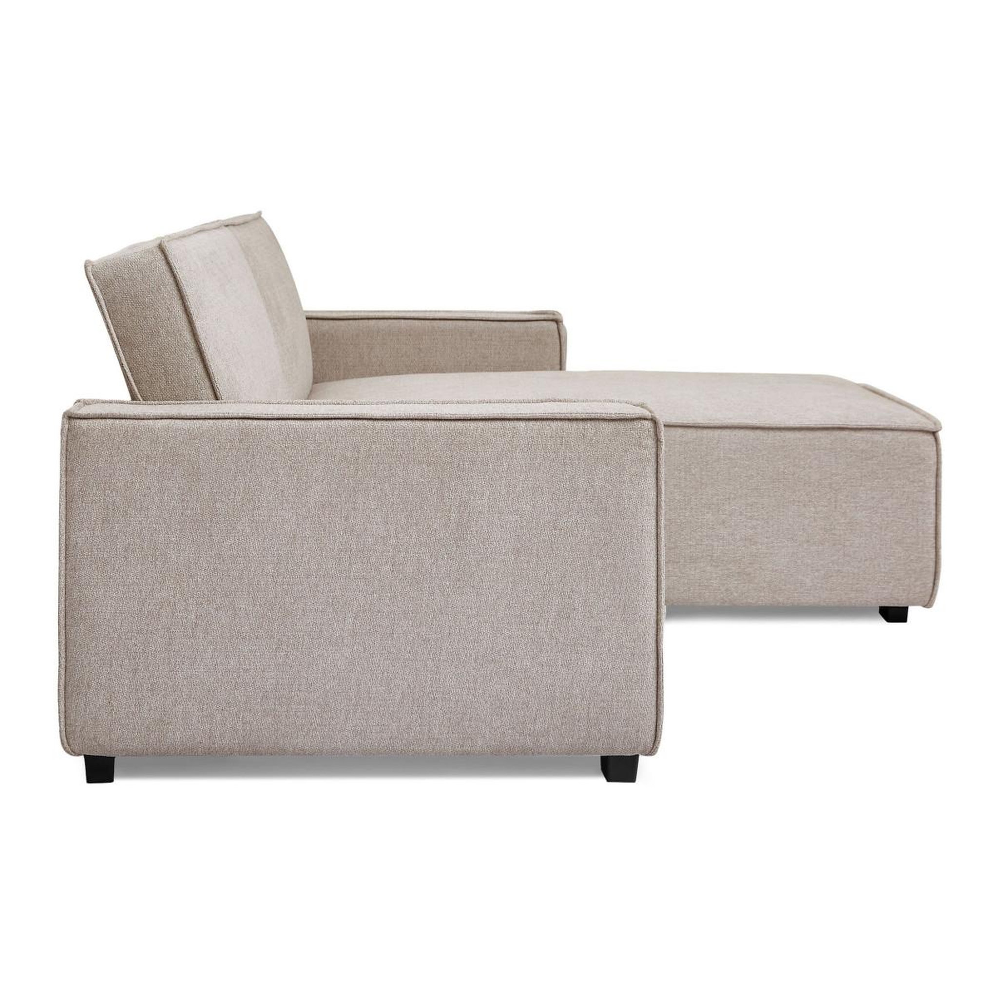 Voir la diapositive 3 : Paris Prix Canapé convertible angle réversible  romeo  275cm taupe