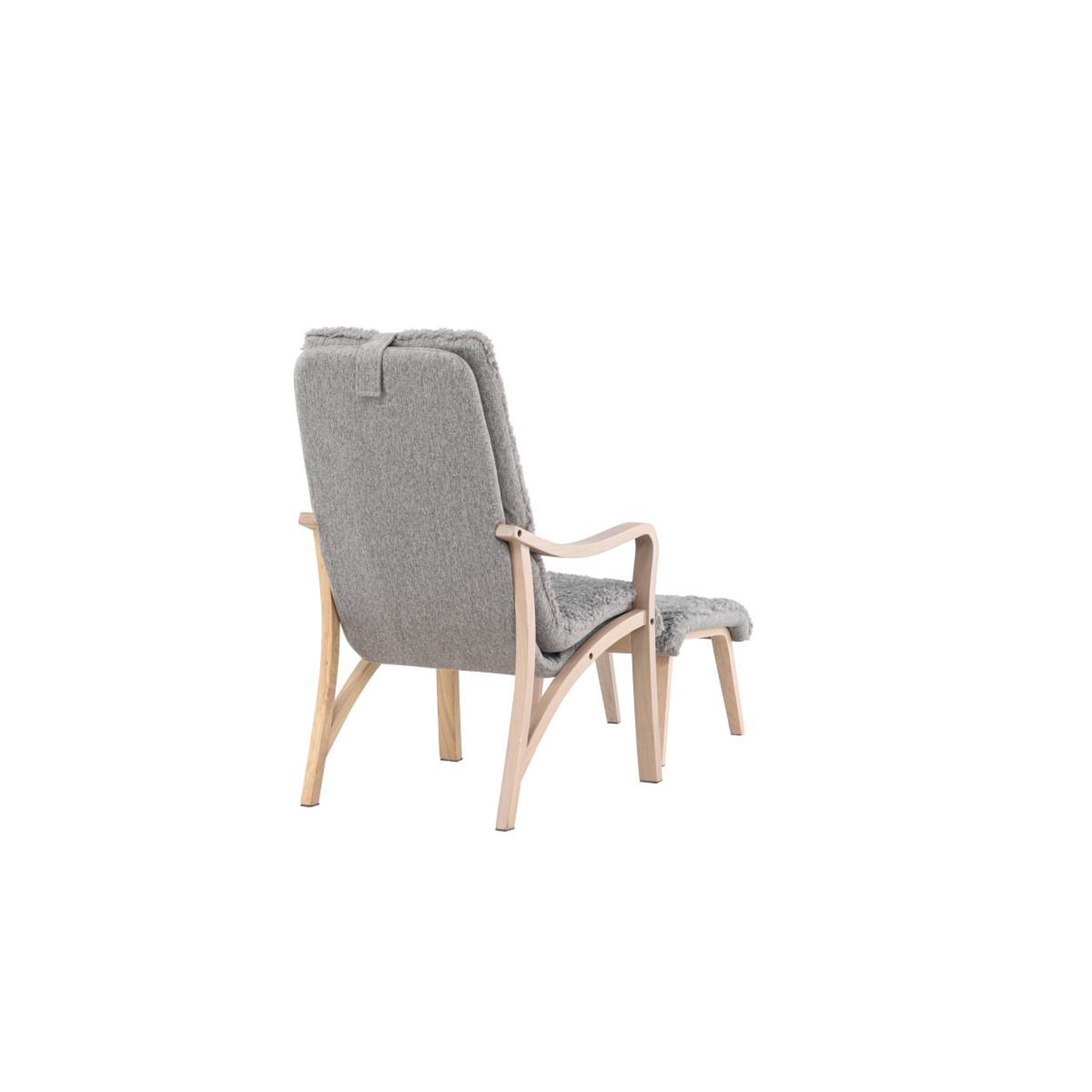 Voir la diapositive 5 : Paris Prix Fauteuil avec repose-pieds  faro  107cm gris