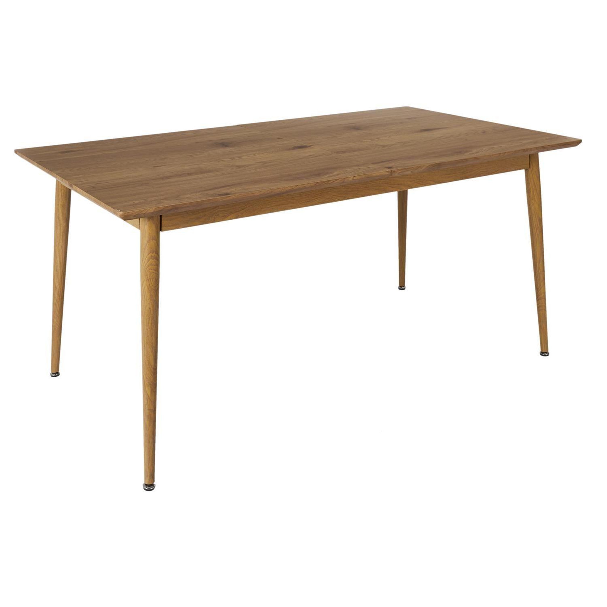 The Home Deco Factory Table extensible pour 6 à 8 personnes en bois gaspard - marron