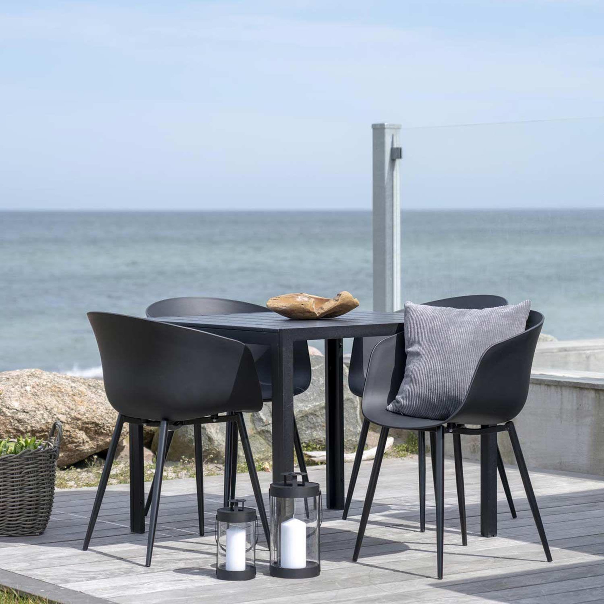 Voir la diapositive 3 : HOUSE NORDIC 2 fauteuils de jardin noir roda