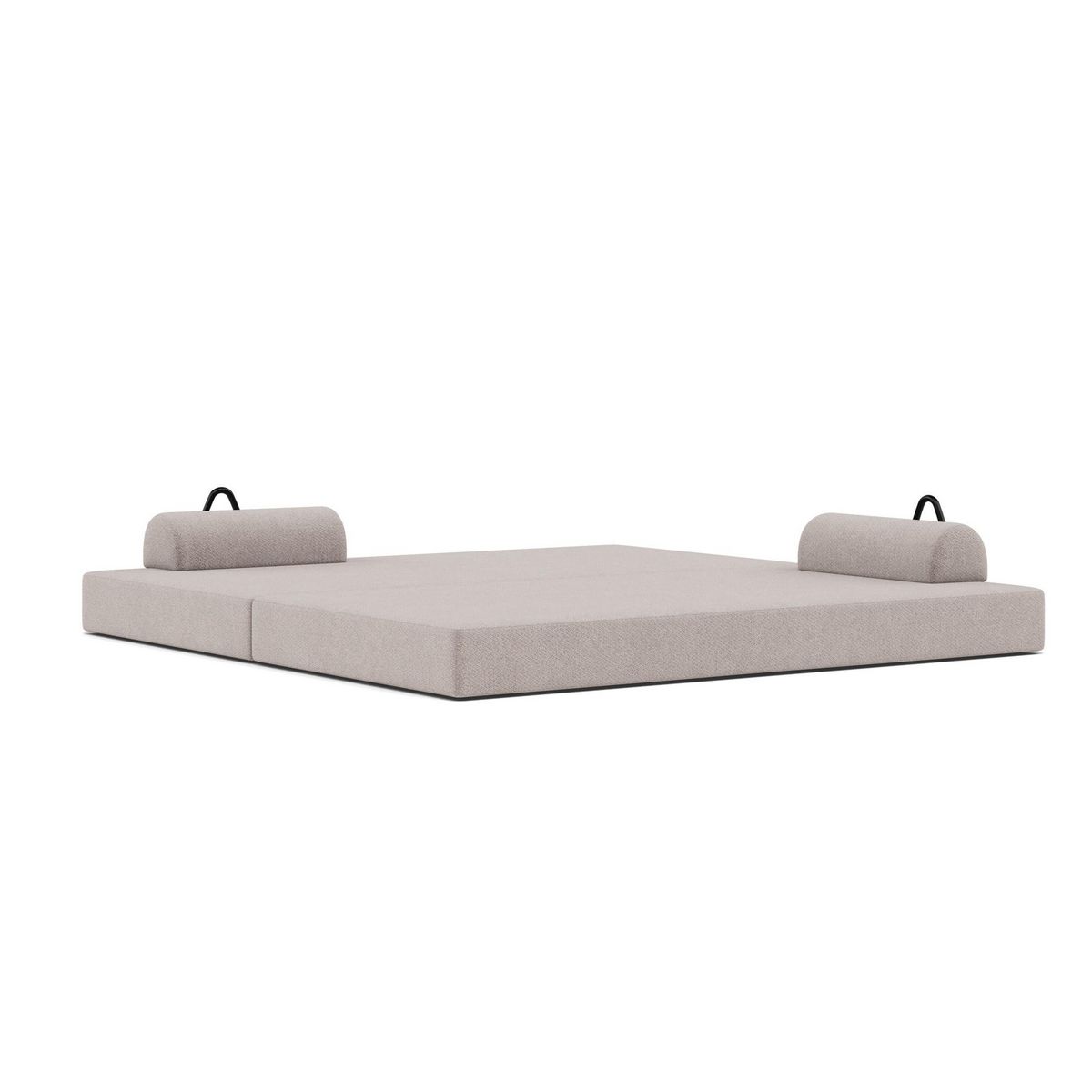 LISA DESIGN Astral - canapé 3 places convertible en velours texturé