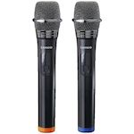 Lenco Microphones sans fil Lenco MCW-020BK avec 2 unités pour karaoké