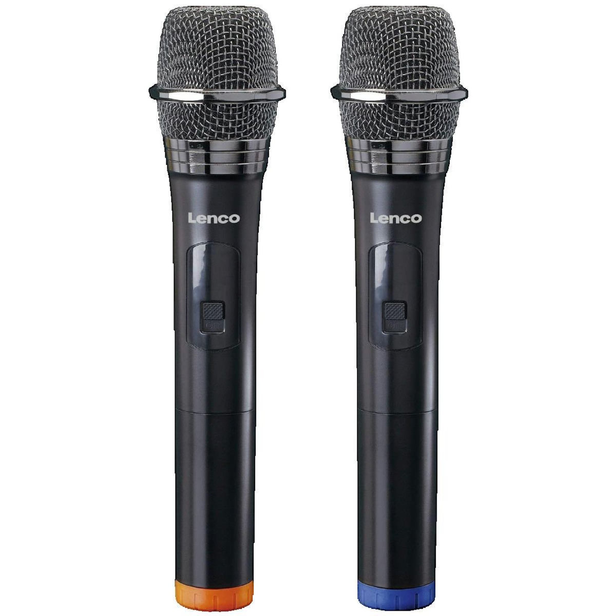 Lenco Microphones sans fil Lenco MCW-020BK avec 2 unités pour karaoké