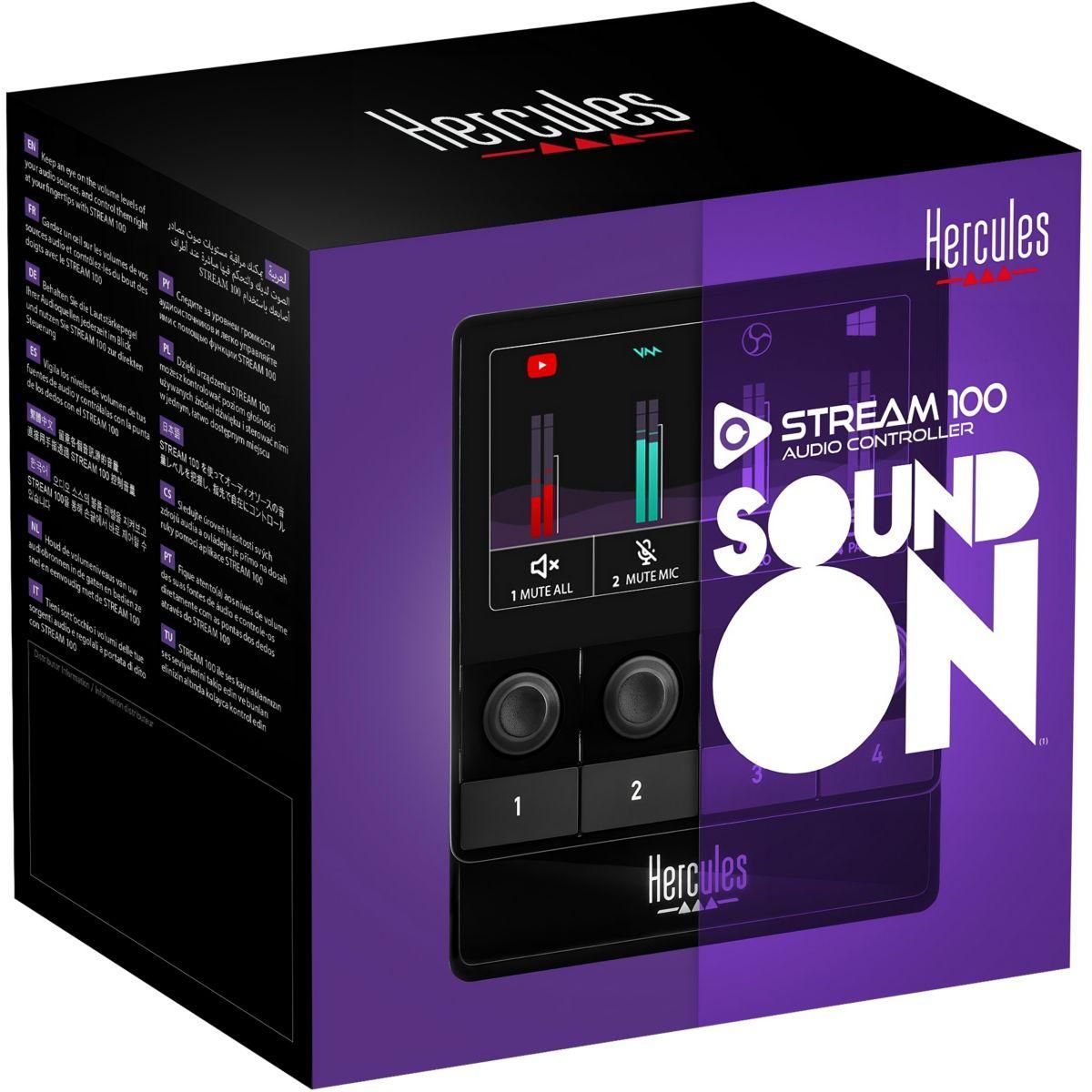 Hercules Enregistreur Jeu Vidéo Audio Controller STREAM 100